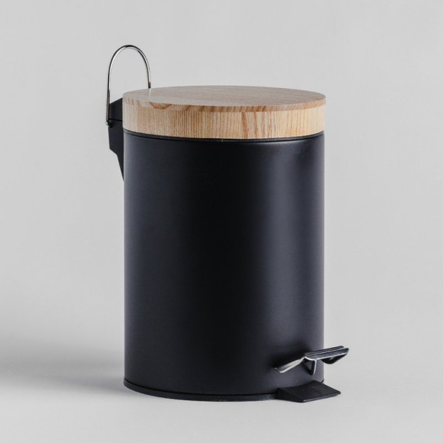 Cos pentru gunoi wooder black