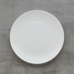 Farfurie clasică din porțelan de os Bianco