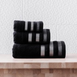 Prosop ALICANTE NEGRU 70x130 cm