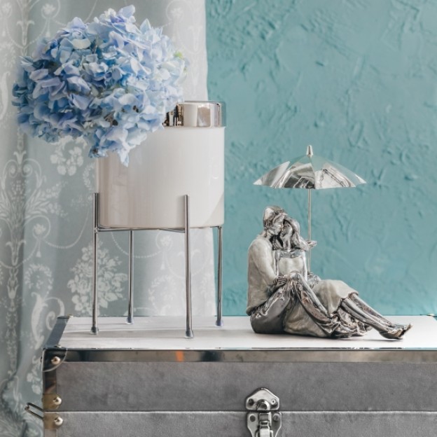 Ghiveci de flori Graza white