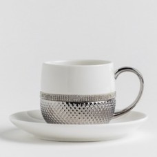 Ceasca cu farfurie glamtis white