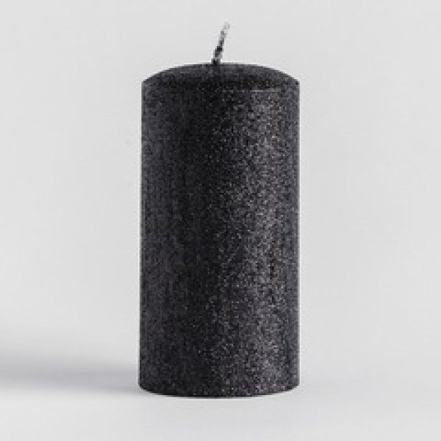 Lumanare Glitteros2 Black