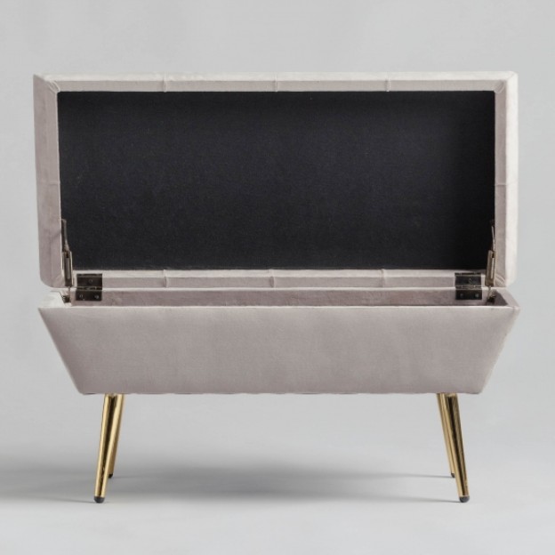 Banca cu spatiu de depozitare rufos