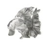 Figurina decorativa-peste Vissa Silver