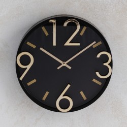 Ceas perete TORRE black D30 cm