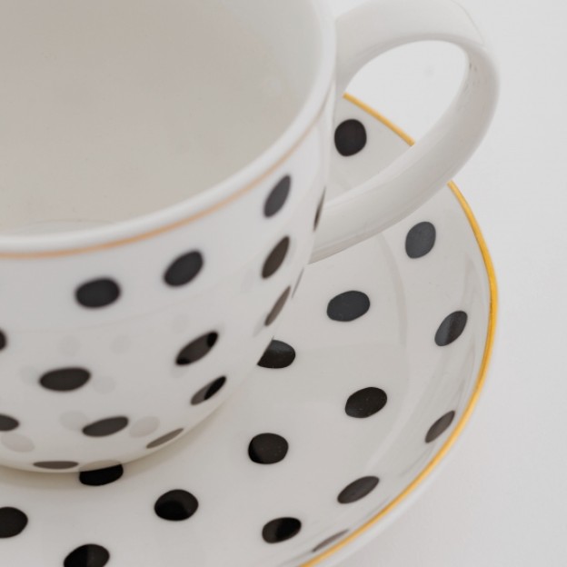 Ceasca cu farfurie DOTTERA BIG