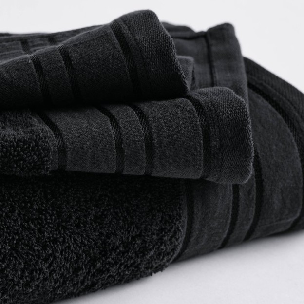 Prosop Bumbac Mauricio 50x90 cm negru