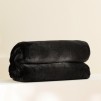 Pătură groasă din polar Floss 200x220 cm negru