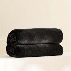 Pătură groasă din polar Floss 200x220 cm negru