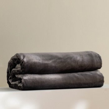 Pătură Groasă Polar Floss 200x220 cm gri închis