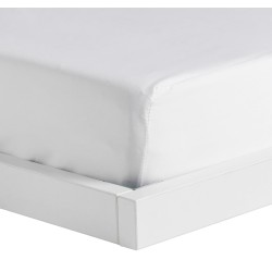 Cearsaf cu elastic MICROS alb 160x200 cm