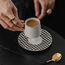 Ceasca cu farfurie espresso PEPITTE 80 ml