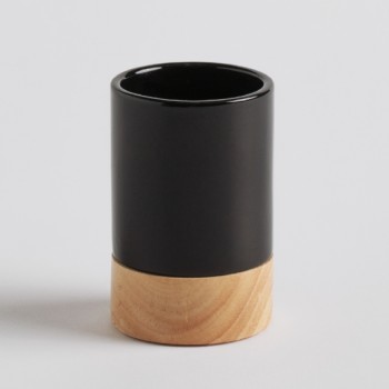 Pahar baie WOODBASE Negru