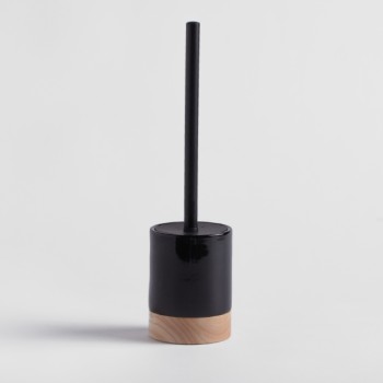 Perie toaletă WOODBASE NEGRU