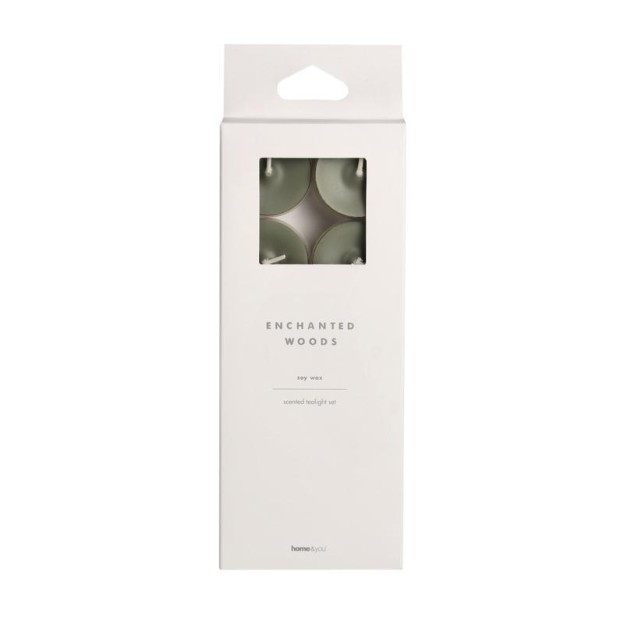 Set lumânări Pure verde deschis