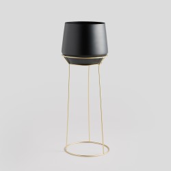 Ghiveci SLOWNES NEGRU 70cm