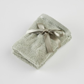 Set 2 bucăți prosoape pentru față sau mâini Bambo 30x30 cm verde