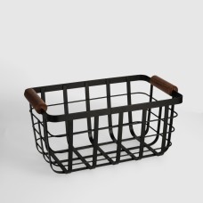 Coș de depozitare CANTINA Negru 36x20x20cm