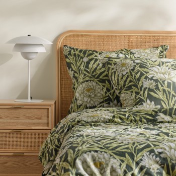 Set de lenjerie de pat din bumbac satinat Forica 200x220 cm cu 2 fețe de pernă 70x80