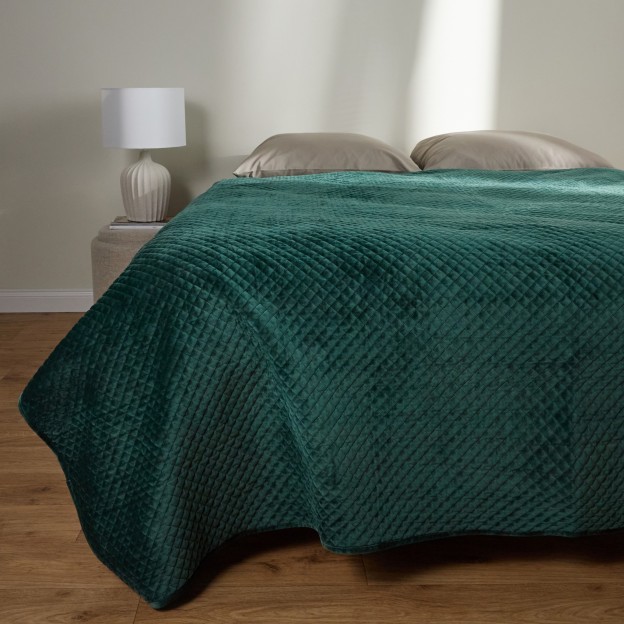 Cuvertura PLUMS verde 200x220 cm
