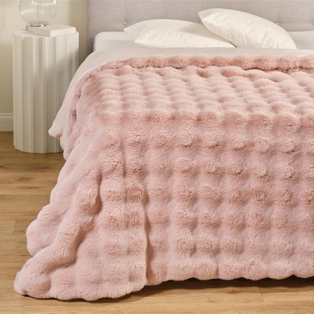 Cuvertura BARES roz 180x200 cm