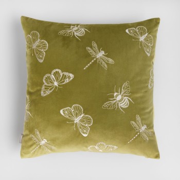 Față de pernă brodată Owados 45x45 cm cu motiv animalier