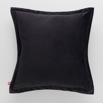 Față de pernă din catifea Vicenzo 45x45 cm în carouri negru