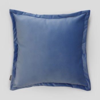 Față de pernă Catifea Vicenzo 45x45 cm în carouri albastru deschis