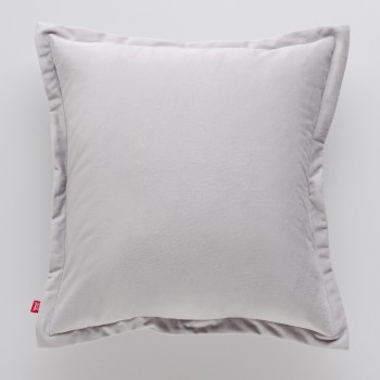 Față de pernă catifelată Vicenzo 45x45 cm în carouri gri deschis