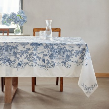 Față de masă cu imprimeu Evite 150x220 cm cu motiv de peisaj