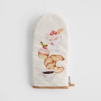 Mănușă Brunchery 14x30 cm cu motiv culinar