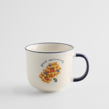 Cană brunchery waffle cu motiv culinar