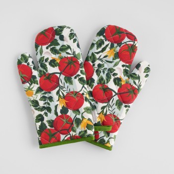 Set de Mănuși de Bucătărie Tobasi 18x30 cm cu Motiv de Legume