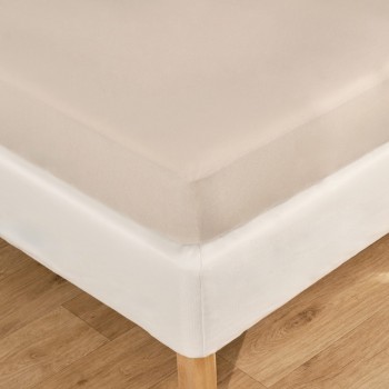 Cearșaf jersey cu elastic Tuleta 140x200x35 cm bej