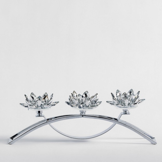 Suport lumanare CRISTAL SHINE TRIO