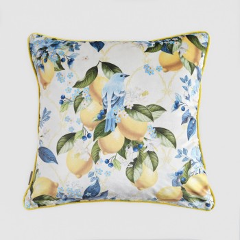 Față de pernă cu imprimeu Lemondi 45x45 cm cu motiv de fructe