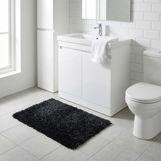 Covor NIMOS negru 50x80 cm