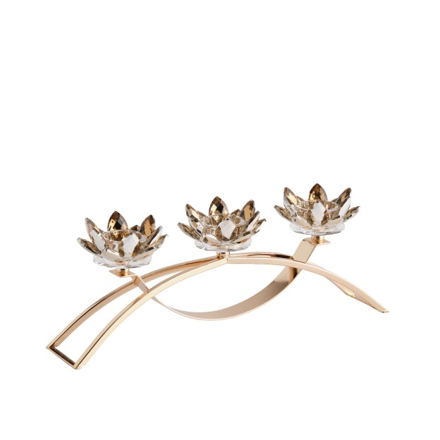 Suport lumanare CRISTAL SHINE TRIO