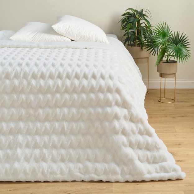 Cuvertura PILORA alb 180x200 cm