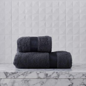 Prosop din bumbac egiptean Elegantino 70x130 cm gri închis