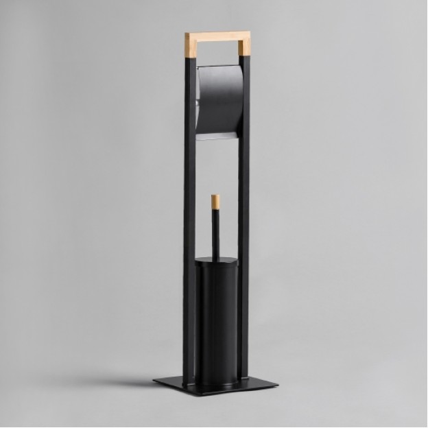 Suport hartie cu perie toaleta GIBO