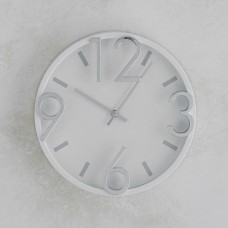Ceas perete TORRE white D30 cm