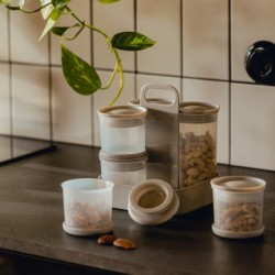 Set 6 containere cu suport STORAGIO