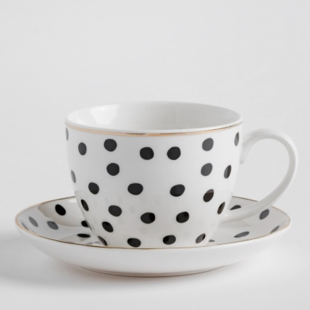 Ceasca cu farfurie DOTTERA BIG