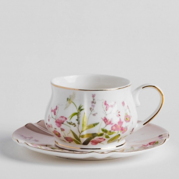 Ceasca cu farfurie LEIRA