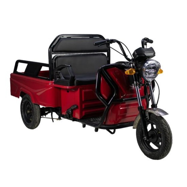 Triciclu electric Volta APT4, visiniu, Fara Permis (carnet), viteza maxima 25 km pe ora, 1000W, autonomie 41 km