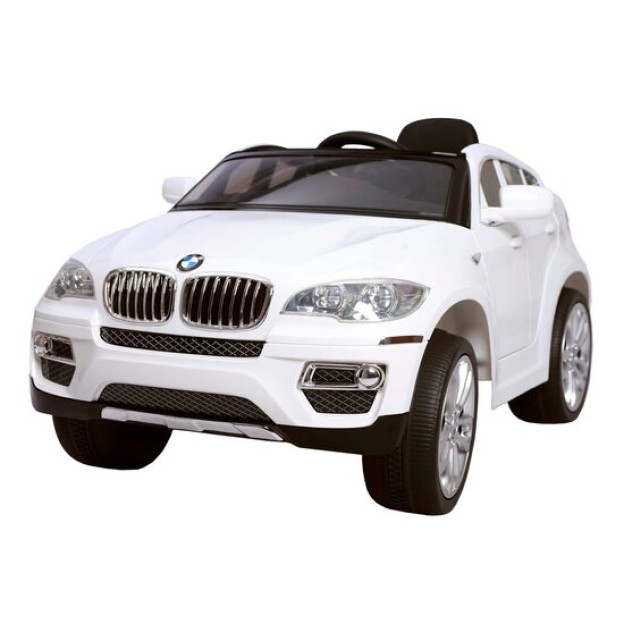 Masinuta electrica pentru copii HECHT BMW X6 White, acumulator 2 x 6 V, 7 Ah / 45 W, greutate maxima 30 kg, alb, varsta recomandata 3-8 ani