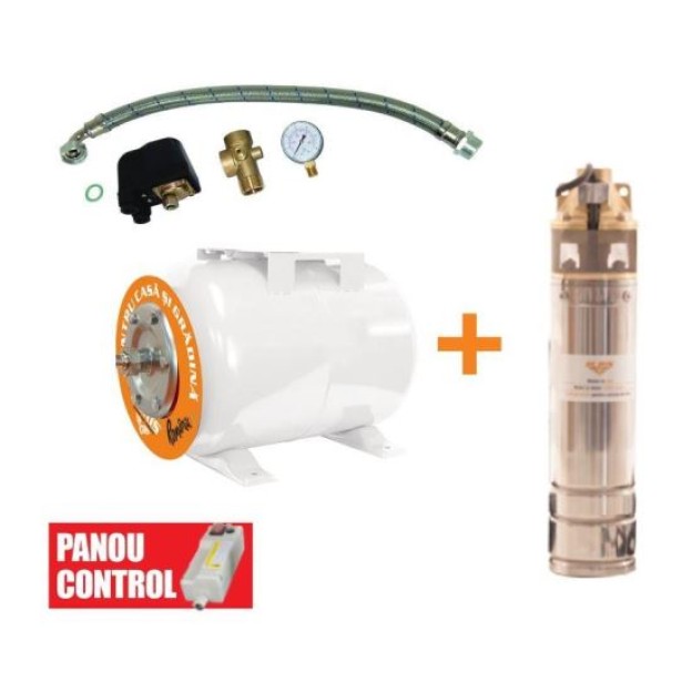 Kit Ruris Pompa + Hidrofor Dunarea 24, 750 W, 230 V, 15 M 